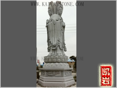 三面觀音菩薩石雕在庭院設計中的藝術與禪意